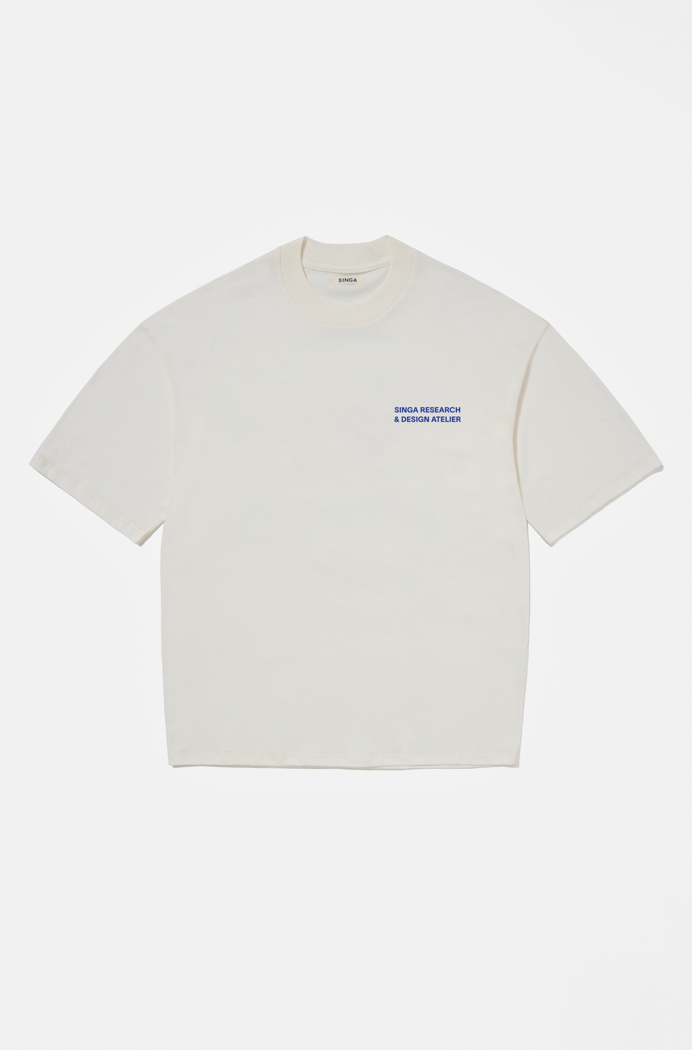 Camiseta Clássica Design & Search Crua e Azul