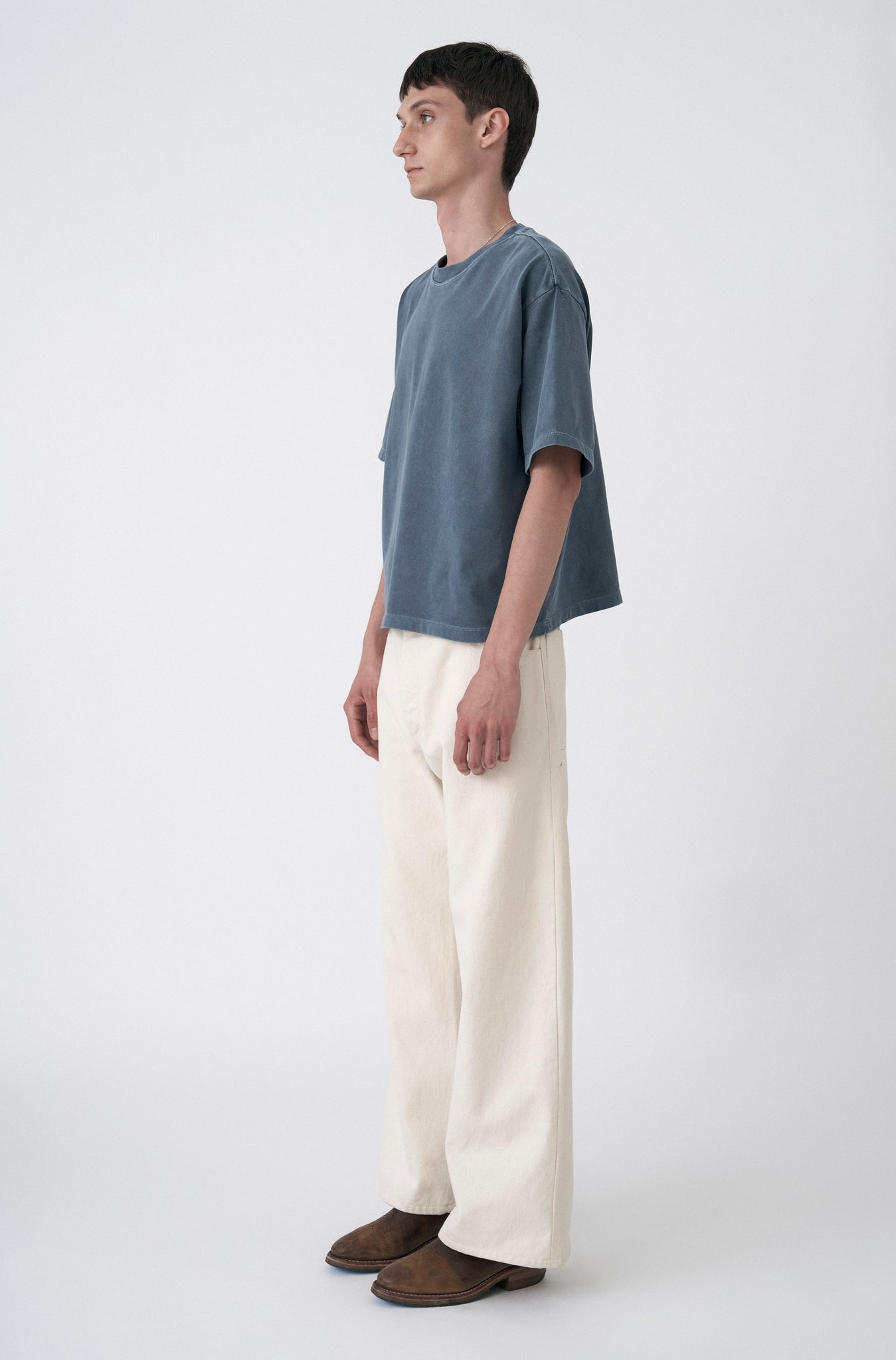 Camiseta Boxy Oversized Indigo