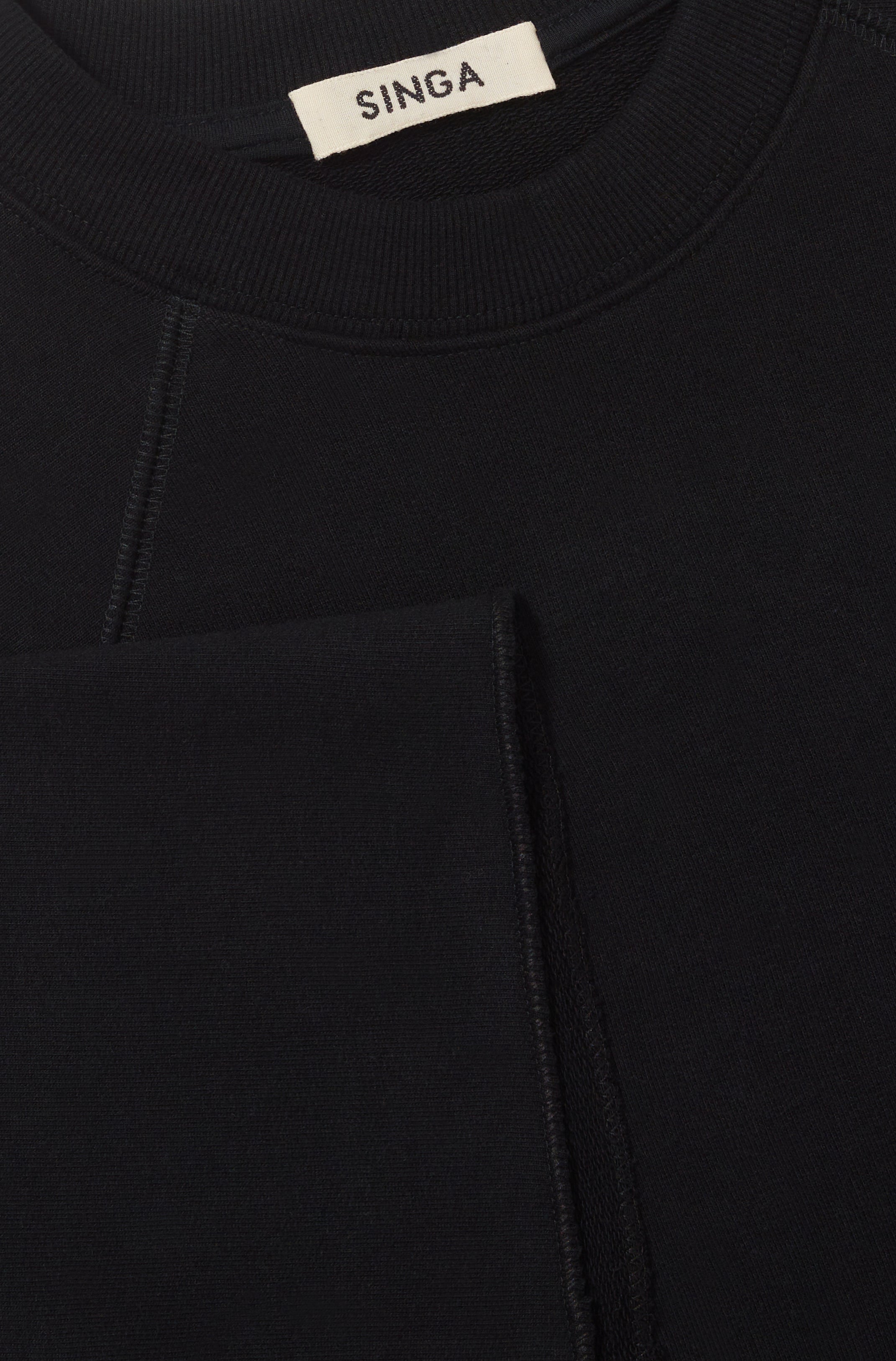 Camiseta Oversized Raglan Preta – Singa