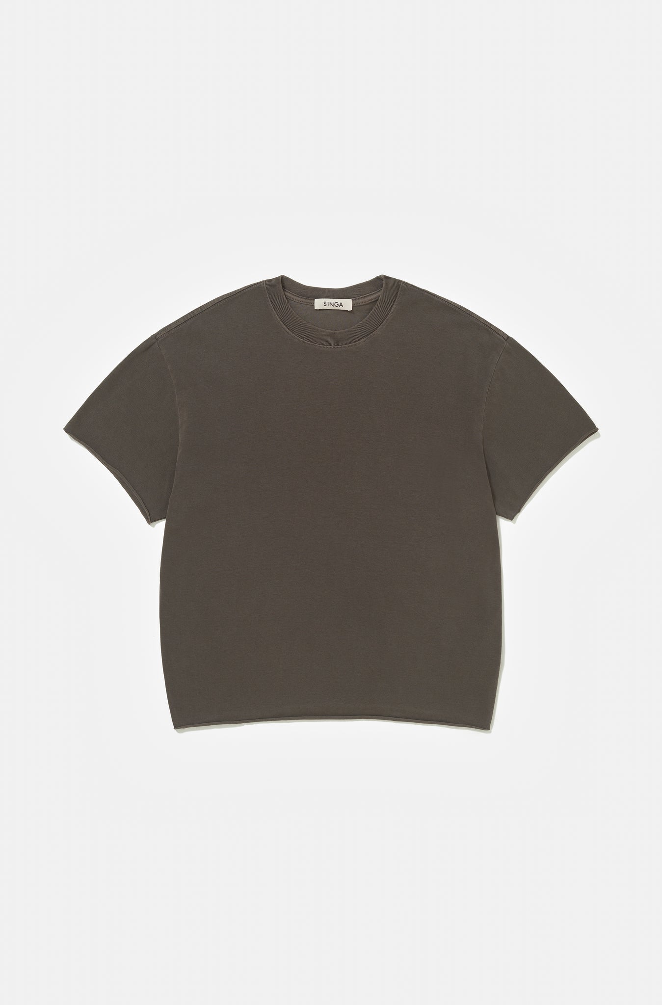 Camiseta Boxy Regular Chakra-Washed™ Beluga Corte a Fio